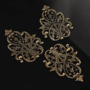 Коннектор "Филигрань прециоза", цвет античная бронза, 48x35x2 мм 