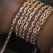 Цепочка "Овал", цвет розовое золото, звено 3х2х0.5 мм