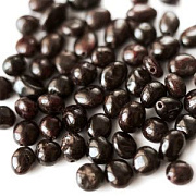 Бусина гранат, овальный, цвет гранатовый, 5-10.5x5-6.5x4-5.5 мм (уп.10 г)