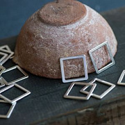 Коннектор "Квадро", цвет серебро, 24x24 мм