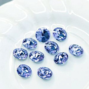 Кабошон стекло Риволи, цвет Tanzanite, 12 мм