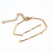 Основа для браслета "Линк", цвет золото, 20 см