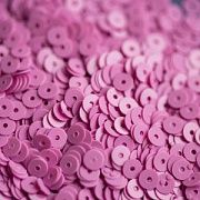 Пайетки плоские, лиловый, 4 мм