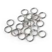 Колечко неразъемное, цвет платина, 10x1.2 мм (уп 5 гр)