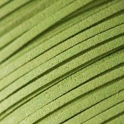 Шнур из искусственной замши, светлый желто-зеленый, 3х1.5 мм