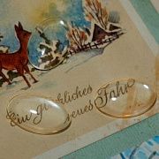 Кабошон стеклянный, овальный, прозрачный, 20х30 мм