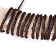 Шнур атласный, цвет коричневый кокос, 1.5 мм, уп 45 м