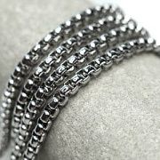 Цепочка "Баскет 304", цвет стальной, звено 4.5x4x2.5 мм