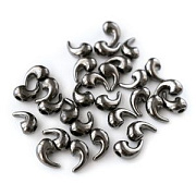 Подвеска металлическая "Коготь", цвет черный, 16x9x7 мм