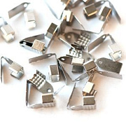 Зажим для шнура, цвет платина, 11x6x5 мм