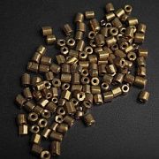 Бисер "Радуга", рубка гексагон, бронзовый металлик, 6/0 (уп 10 г)