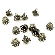 Колпачок для бусин "Стаканчик", цвет античная бронза, 6х5 мм  (уп 20 шт.)