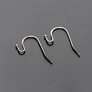 Швензы "Крючок", металл, покрытие родием, 20х13х0.8 мм