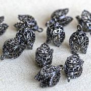 Концевик для шнура "Инди", цвет черный, 19x12x12 мм