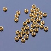 Разделительная бусина "Абакус", цвет золото, 3x2 мм