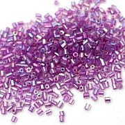Бисер "Радуга", рубка-гексагон, цвет сиреневый АB, 11/0 2CUT (уп 7 г)