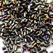 Бисер "Радуга", рубка-гексагон, цвет платиновый ирис, 11/0 2CUT (уп 7 г)