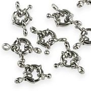 Замочек-кольцо, цвет платина, 8.5-9х4 мм