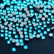 Стразы клеевые холодной фиксации DMC, аквамарин, SS16 (уп. 144 +/- 20 шт)