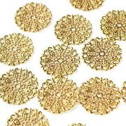 Коннектор "Филигрань салфетка", цвет золото, 25х1х2 мм