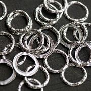 Коннектор-рамка "Серсо", цвет античное серебро, 23x2 мм