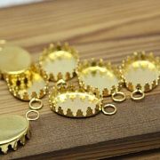 Сеттинг овальный "Локи", цвет золото, 24x15 мм