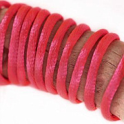 Шнур атласный, цвет кораллово-розовый, 1.5 мм, уп 45 м