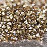 Стразы горный хрусталь, цвет светлый топаз, 2.8 мм (уп 10 шт)