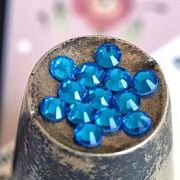 Стразы термоклеевые горячей фиксации DMC, морская волна, SS20