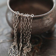 Цепочка "Трек 304", цвет стальной, звено 3.5x1.8x0.4 мм