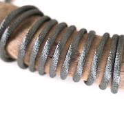 Шнур атласный, цвет темно-серый, 1.5 мм, уп 45 м