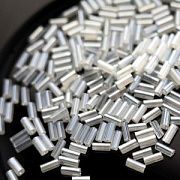 Бисер "Радуга", стеклярус, цвет прозрачный/перламутровый (уп 7 г)