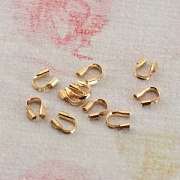 Протектор ювелирного тросика, цвет золото, 5х4х1 мм (уп 10 шт)