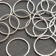 Коннектор "Кольцо №1", цвет античное серебро, 37,5х2 мм