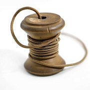 Шнур, полиэстер, паракорд, цвет коричневый светлый, 2 мм  