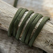 Шнур, полиэстер, паракорд, цвет темная оливка, 4-5 мм  