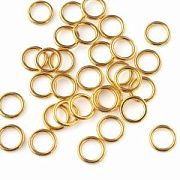 Колечко неразъемное, цвет золото, 8x1.2 мм (уп 5 гр)