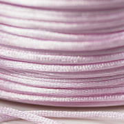 Шнур атласный для кумихимо, цвет розовый, 1 мм (уп 4 м)
