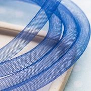 Ювелирная сетка, пластик, цвет синий, диаметр 10 мм