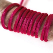 Шнур атласный, цвет фуксия, 1.5 мм, уп 45 м
