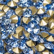 Стразы горный хрусталь, цвет голубой, 2.8 мм (уп 10 шт)