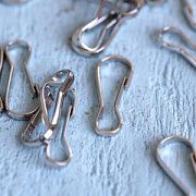 Замочек-карабин "Симпл", цвет платина, 19х6 мм