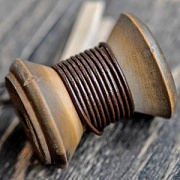 Шнур кожаный, цвет шоколадный, диаметр 1.5 мм