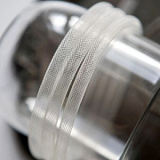 Ювелирная сетка, пластик, цвет сливочный, диаметр 8 мм