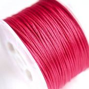 Шнур атласный для кумихимо, цвет фуксия, 1 мм (уп 4 м)