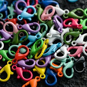 Замочек-лобстер "Рейнбоу", цветовой микс, 12.5x8x3 мм