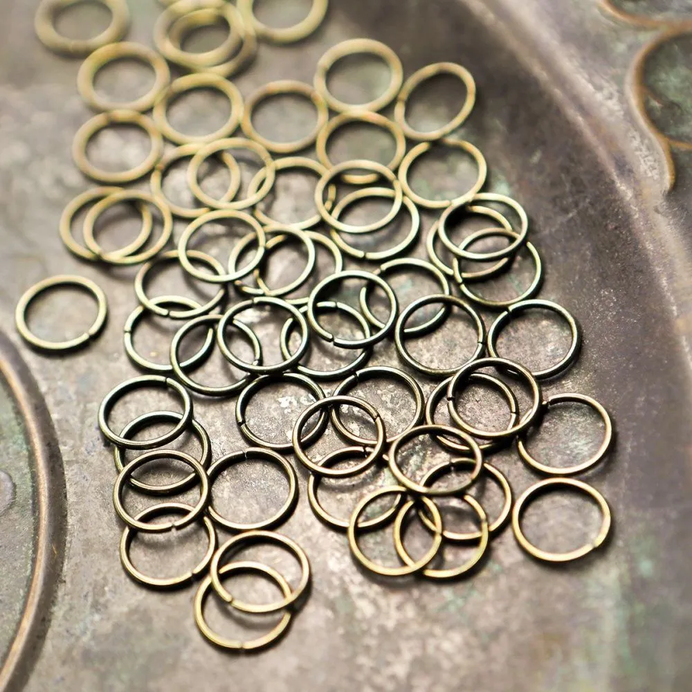 колечко соединительное 10, цвет античная бронза, 10 мм (уп ок. 60 шт)