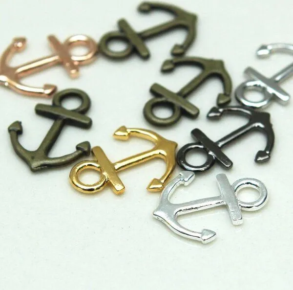 коннектор-подвеска "якорь", цветовой микс, 19x14.5x1.5 мм (шт)