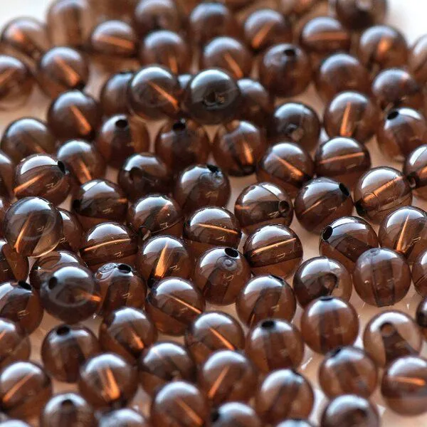 бусина, акрил 8, цвет кофе, 8 мм