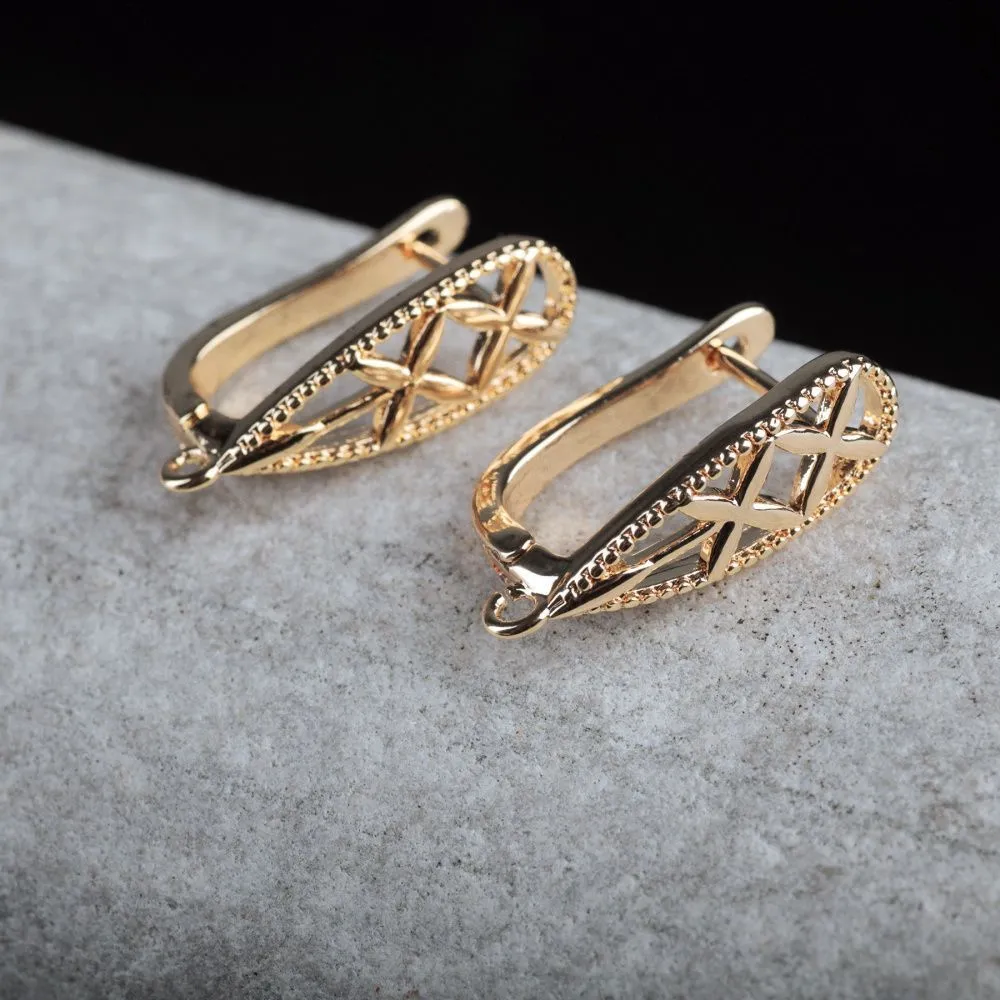 швензы "флай", позолота, 21.5x12x7 мм 